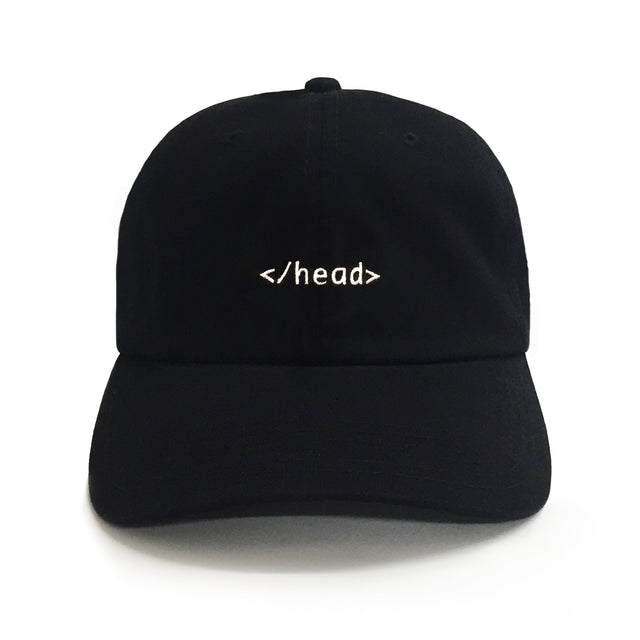 </head> programming joke embroidered dad hat black funny coding hat by Dad Brand